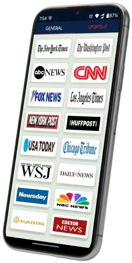 English News Reader App Screenshot